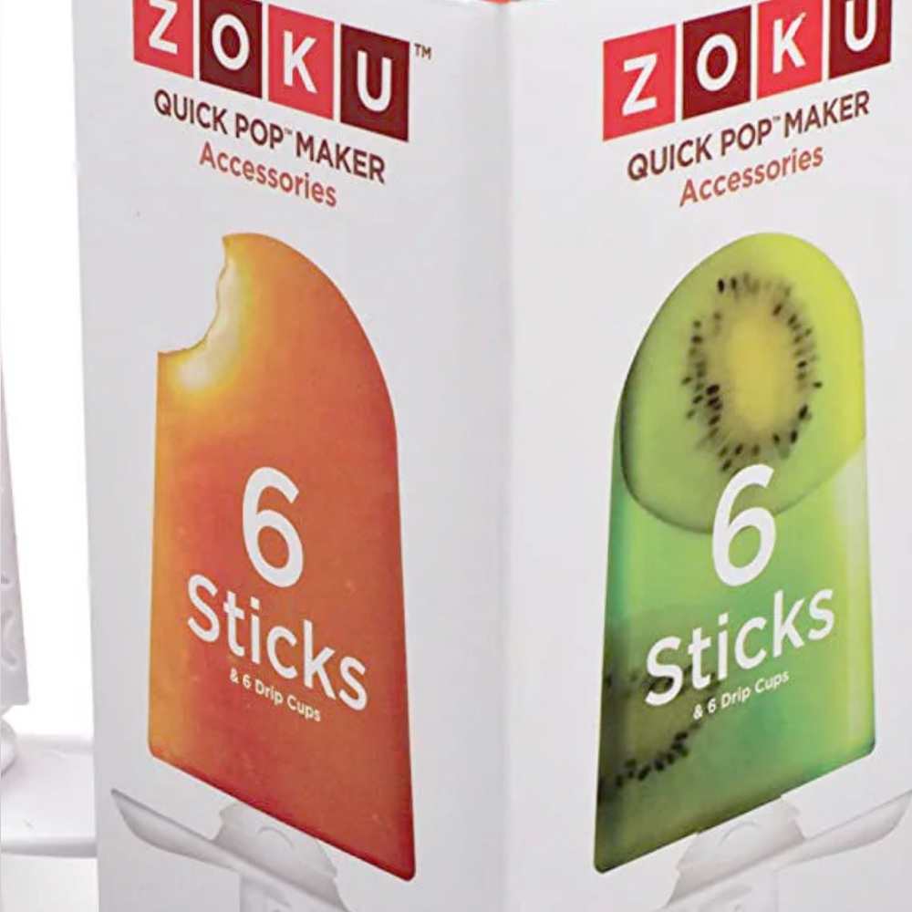 NIB Zoku Quick Pop Maker Sticks Kit DIY Ice Popsicle